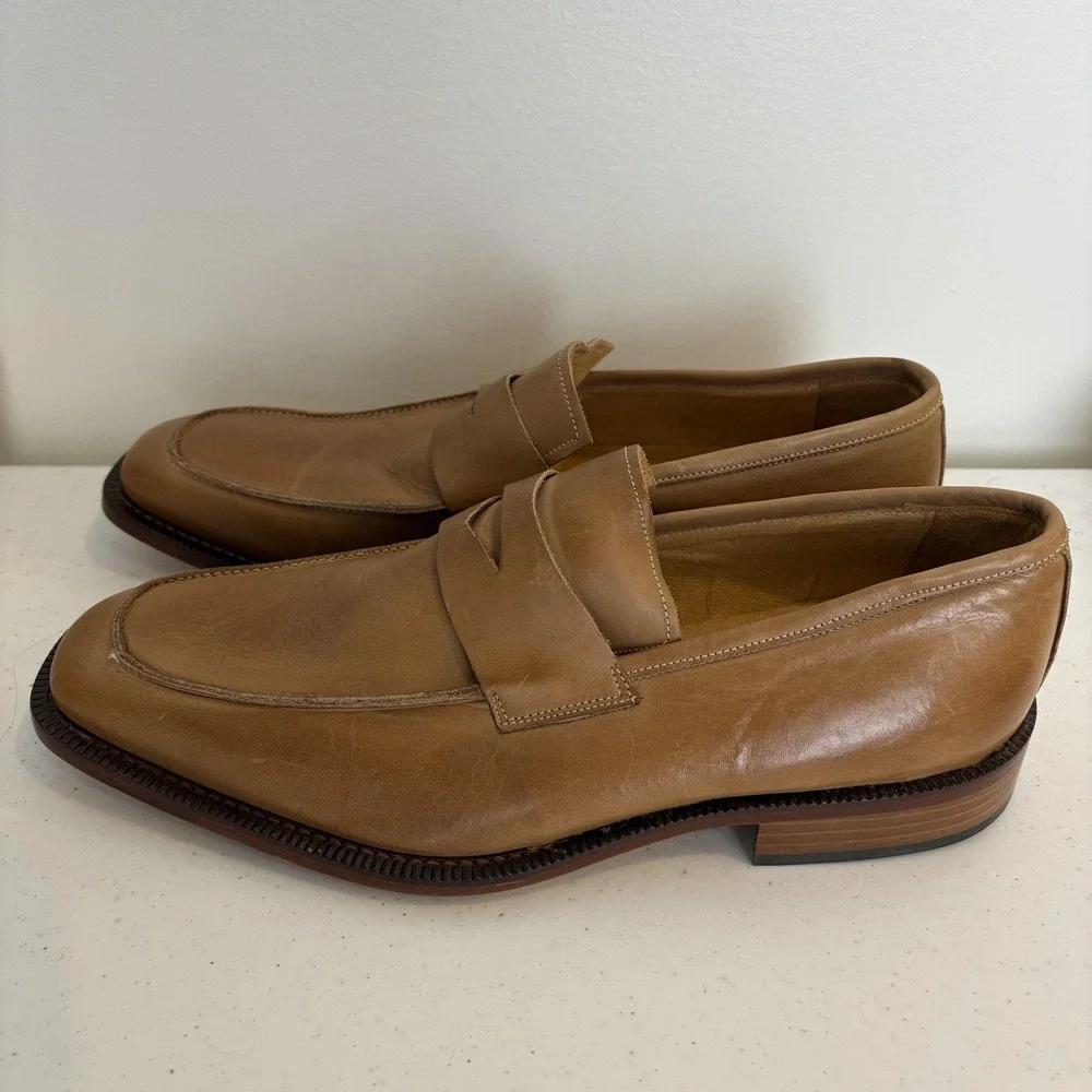 Fabio‎ De Marco Shoes Mens Size 43 Leather Loafers Made in Italy Dress Classic